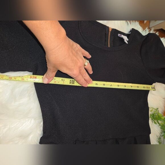 LuLaRoe Classic Black Dress Size M Rose Zipper Womens - Picture 4 of 5